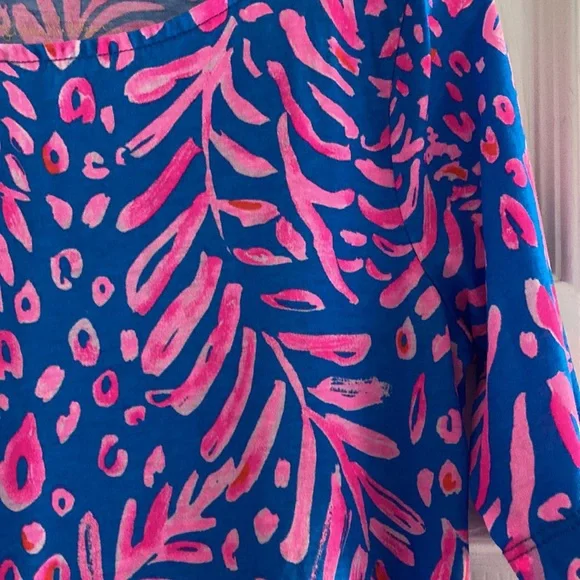 LILLY PULITZER GLENN DRESS IN PUNDY BLUE SIZE L 8/10 - Picture 2 of 3